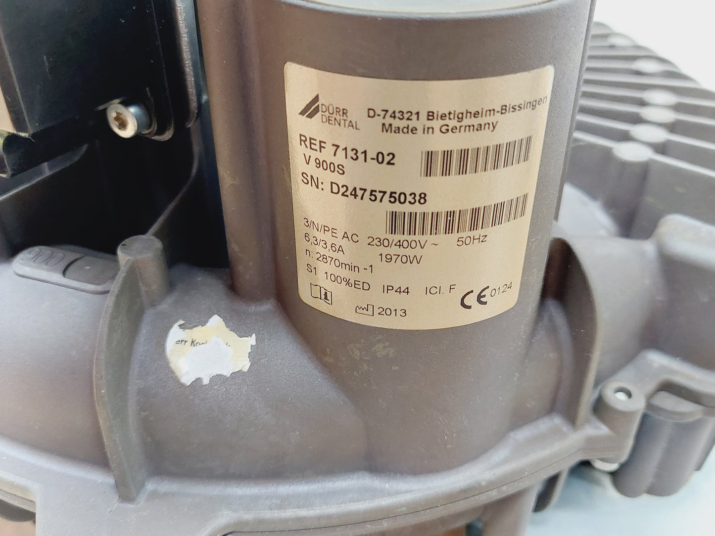 Dürr Dental V900S Trockenabsaugung Absaugung Saugmaschine 7131-02 Bj2014 GEPRÜFT