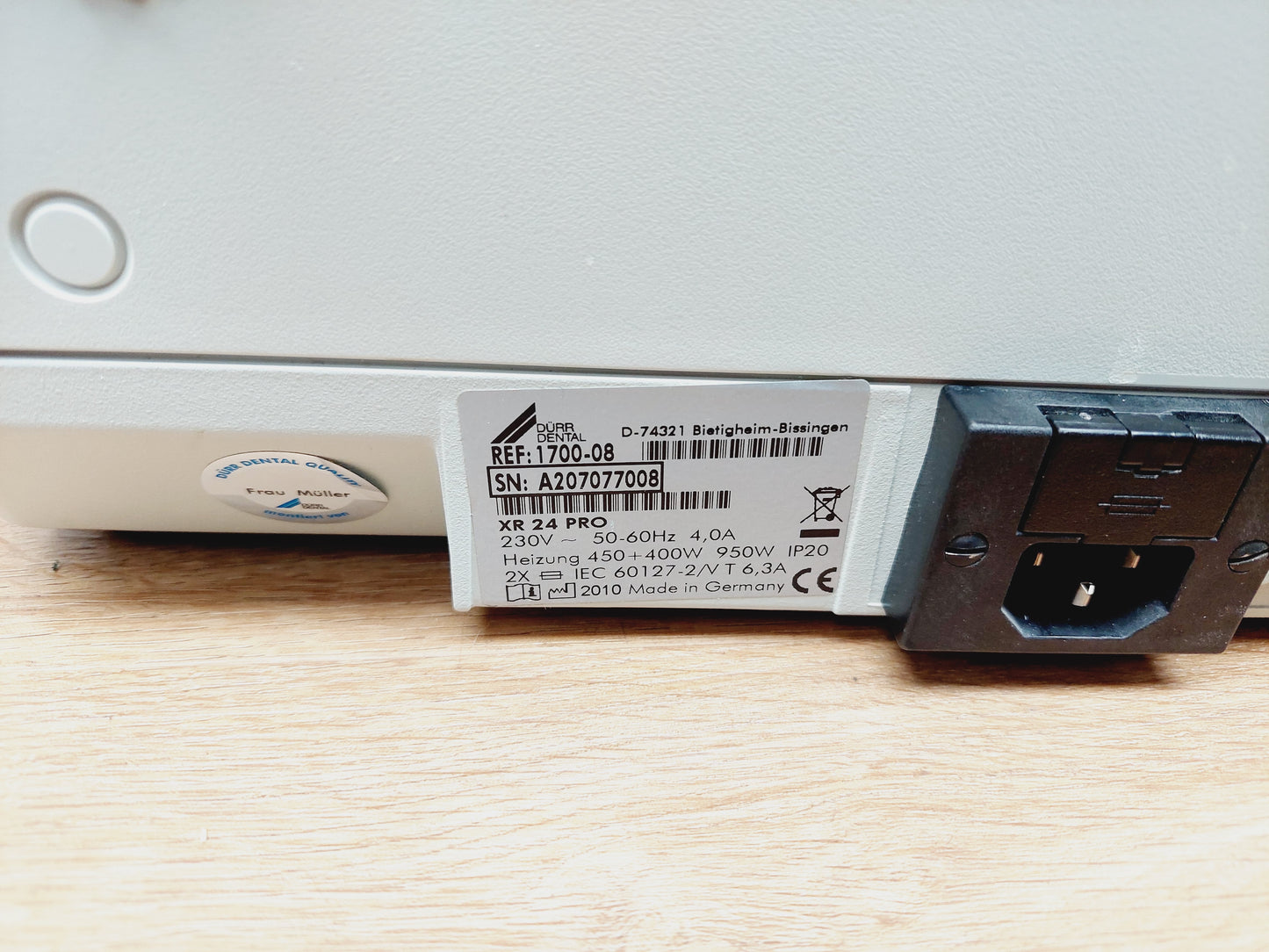 Dürr Dental XR24 Pro Röntgenfilmentwickler - Baujahr 2006