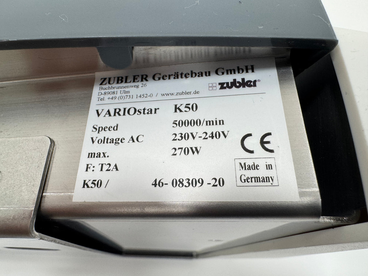 Zubler Variostar Knieanlasser K50 Variostar Handstück