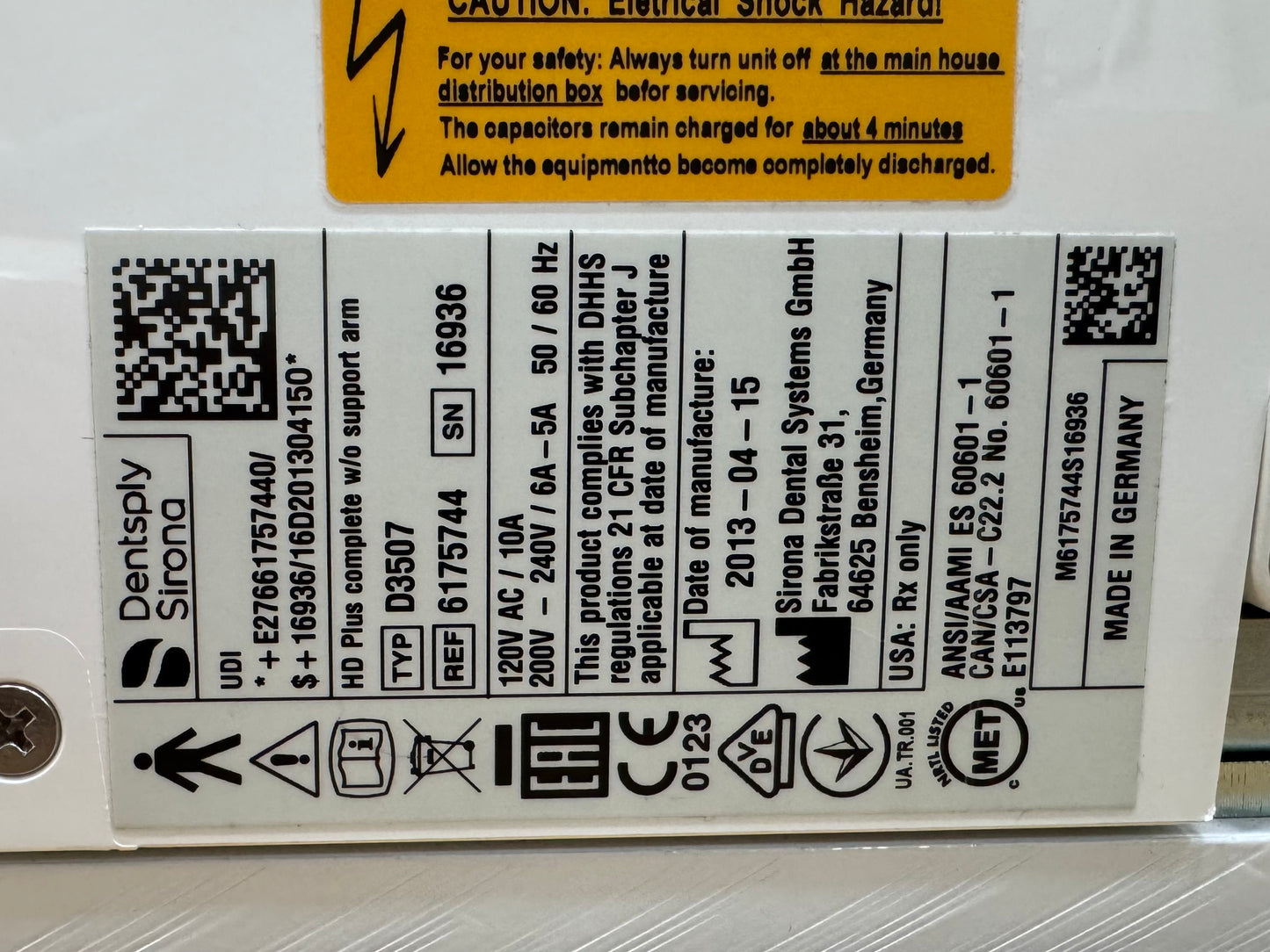 Dentsply Sirona Heliodent Plus kleinröntgen Bj.2013 Arm Mittellang