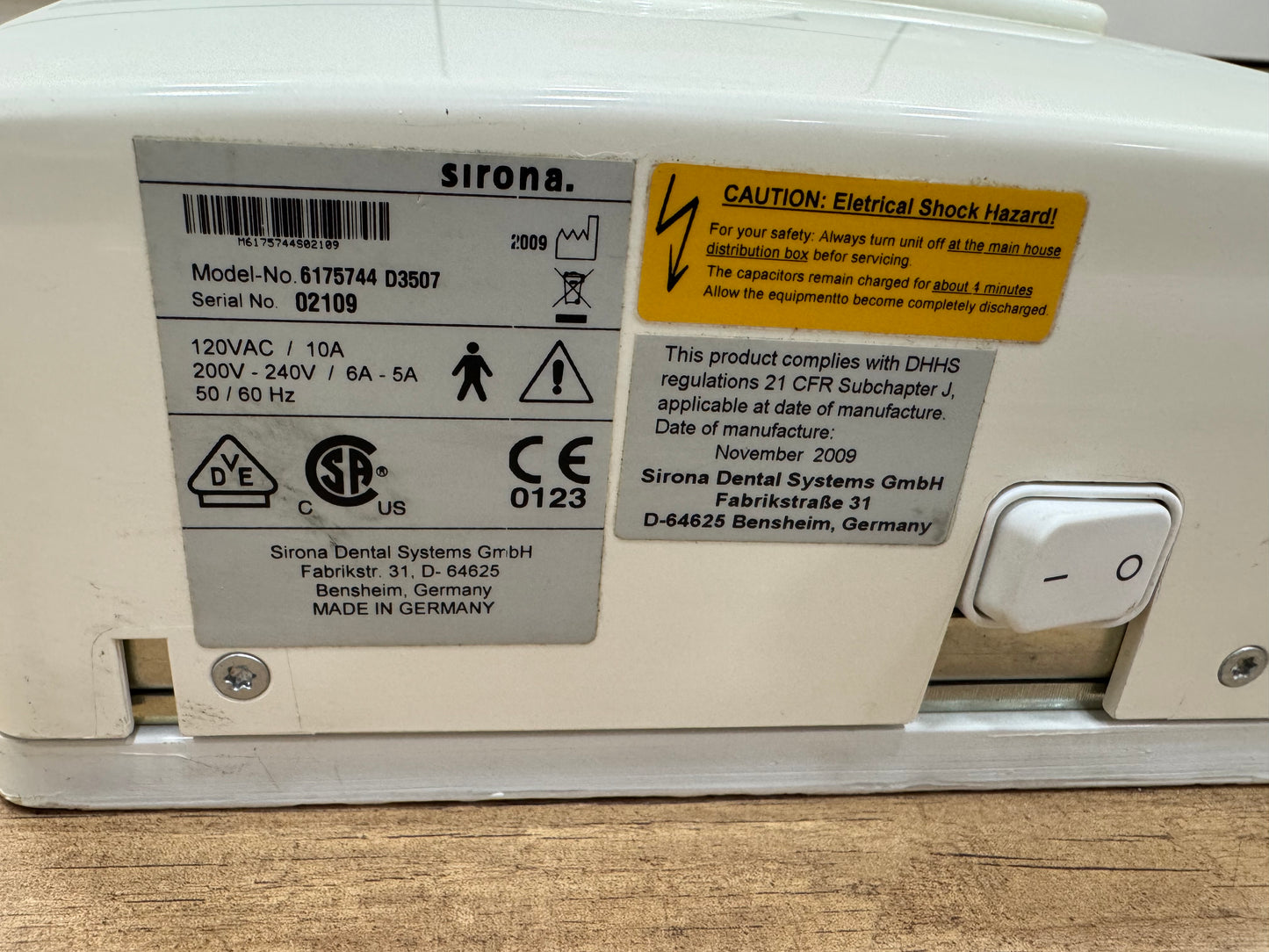 Dentsply Sirona Heliodent Plus kleinröntgen Bj.2009 Arm Mittellang