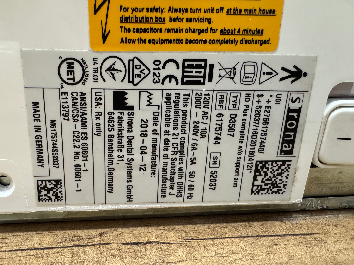 Dentsply Sirona Heliodent Plus kleinröntgen Bj.2018 Langer Arm