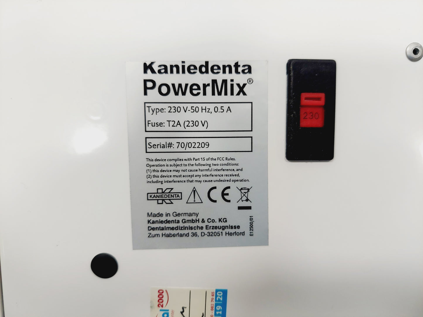 PowerMix Anmischgerät Mischgerät Kaniedenta Dosiergerät Abformmaterial