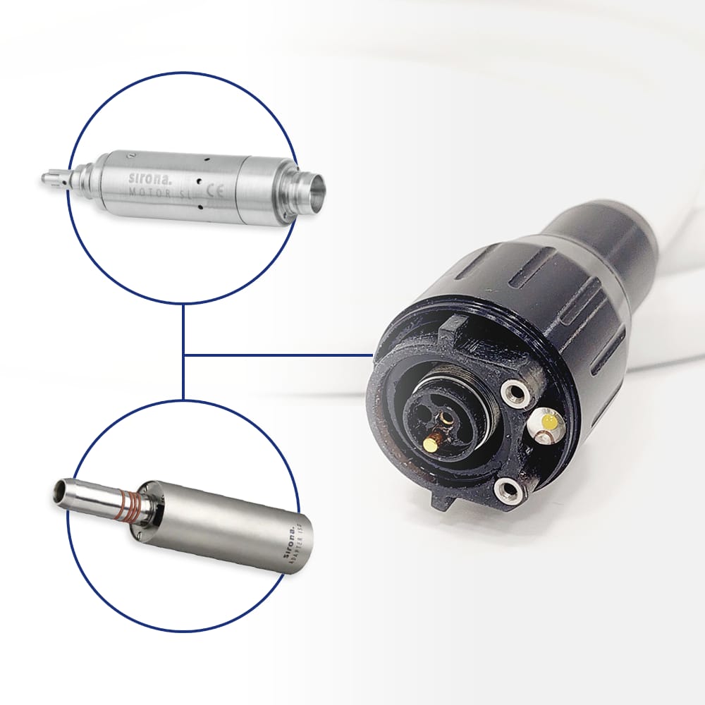 sirona SL D+ Motorschlauch passend für Sirona Einheiten - SL Motor mit Sprayregulierung