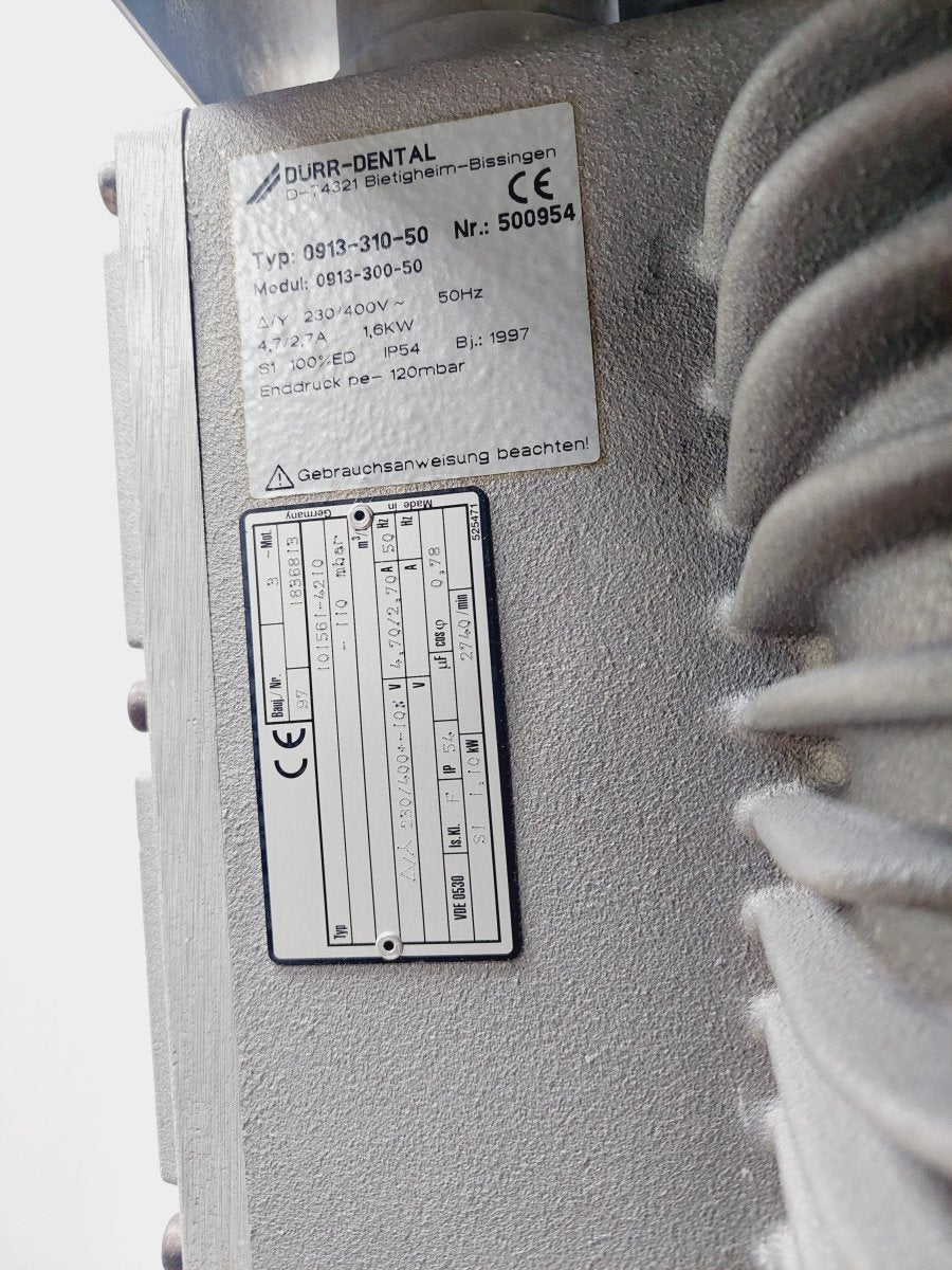 Dürr Power Tower PT160 Trockenabsaugung, Kompressor, Aggregat & Trockenluftanlage